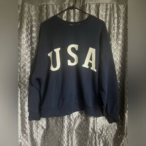 USA Navy Blue Crewneck Sweater Size L